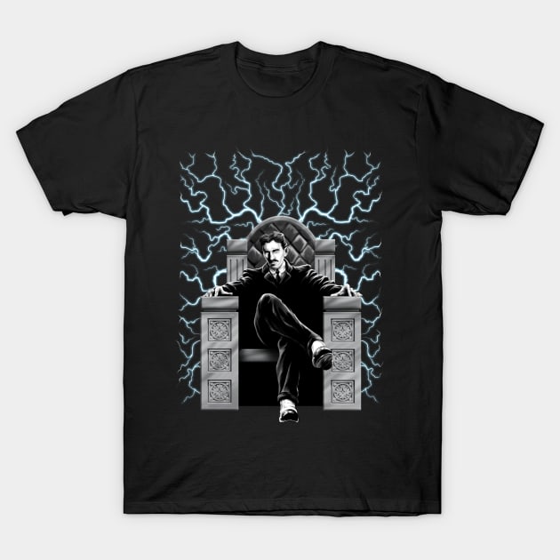 TESLA-ELECTRIC CHAIR T-Shirt by STARRJAM1969